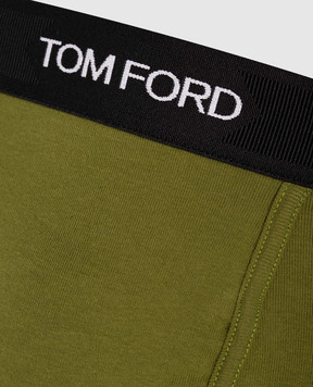 Tom Ford Green boxer briefs with logo T4LC31040