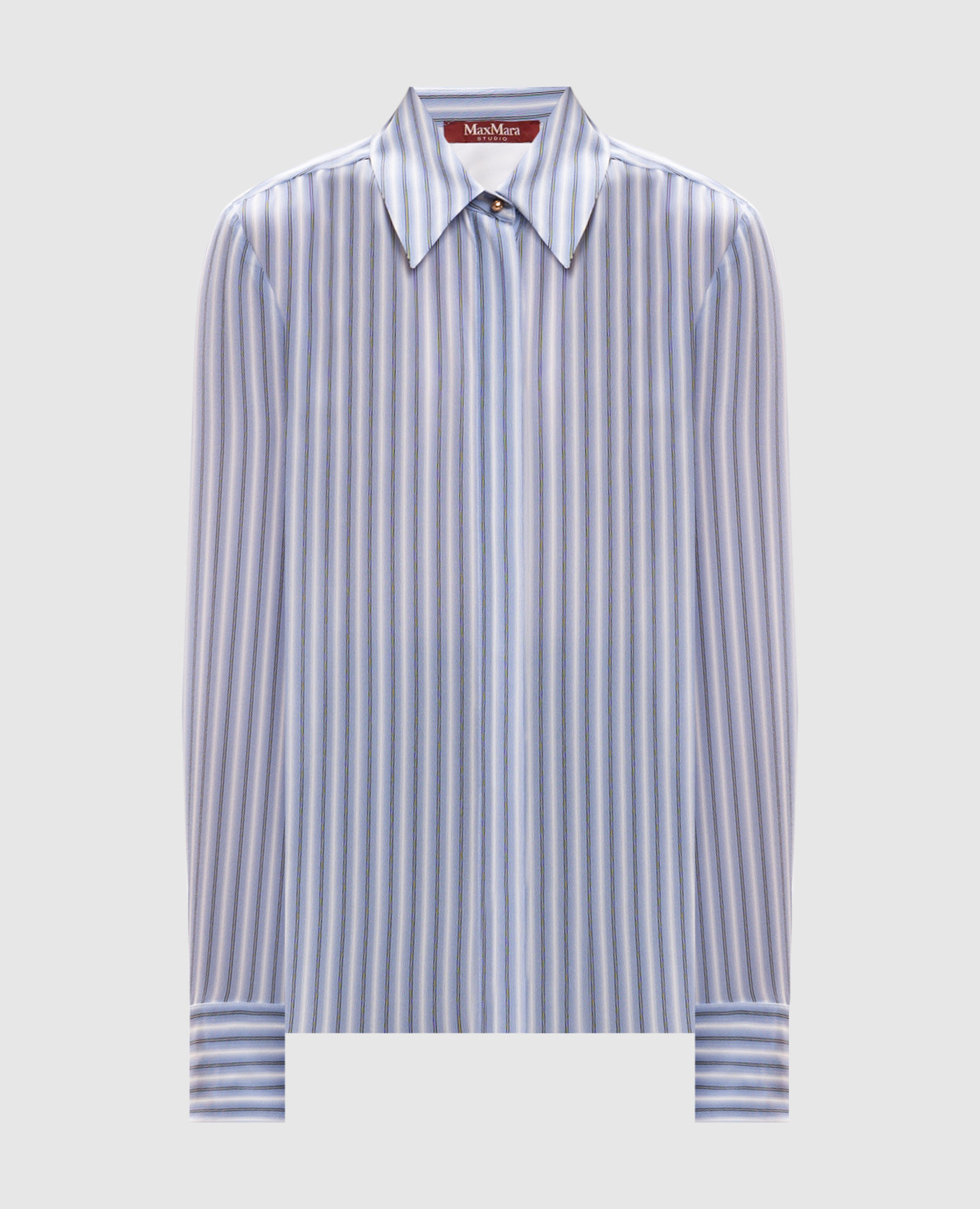 FLIRT blue striped silk shirt