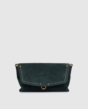 Gianni Chiarini Eugenia green suede crossbody bag BS12310CMPL