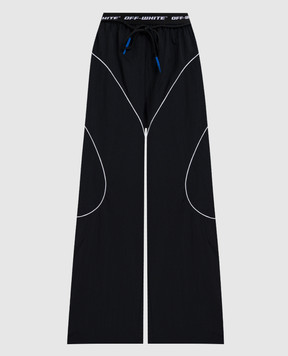 Off-White Black sweatpants with contrast logo 2VI019S26FAB001