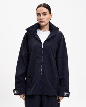 Off-White Blue windbreaker with logo 2VL017F25FAB001