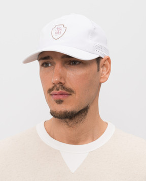 Brunello Cucinelli White cap with logo print MCAP9911T