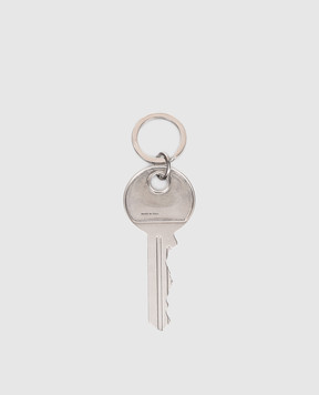 Maison Margiela MM6 Silver key ring with emblem SM6UA0019P7105