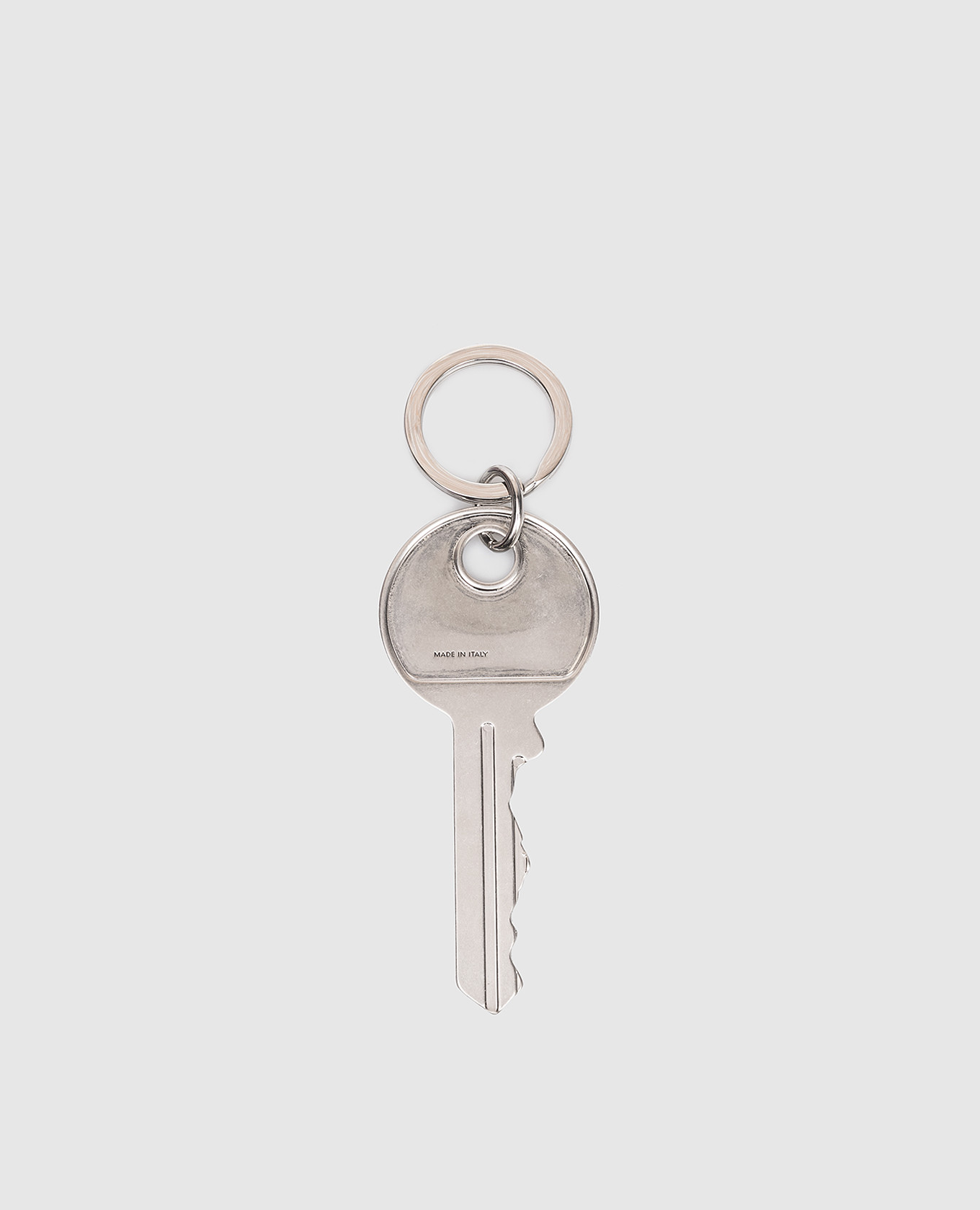Silver key ring with emblem Maison Margiela MM6 2