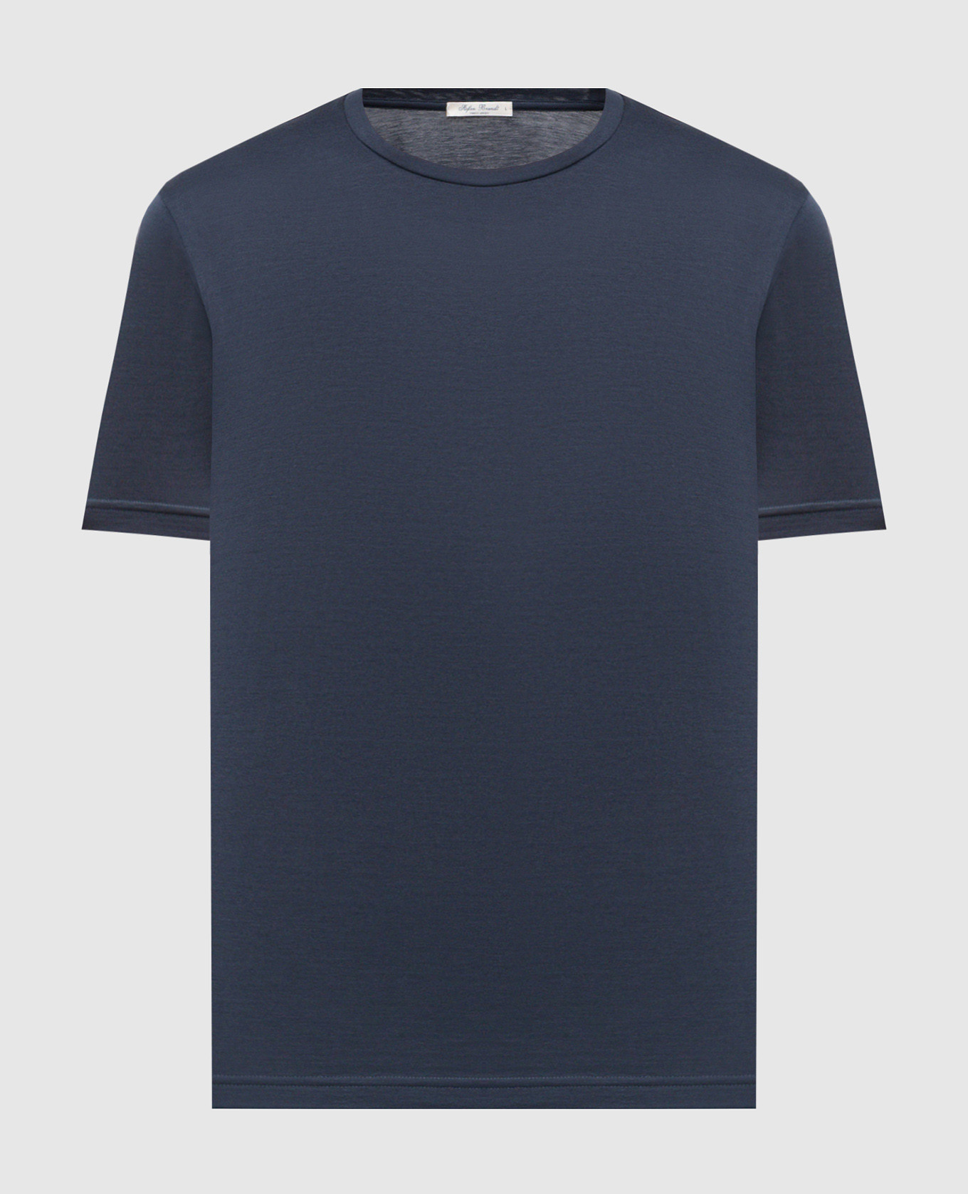 

ENNO blue silk t-shirt Stefan Brandt