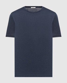 Stefan Brandt ENNO blue silk t-shirt ENNOSECO