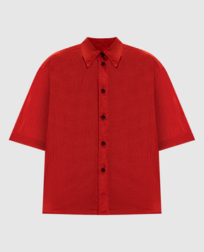 Jil Sander Red shirt with silk J40DL0167J70003