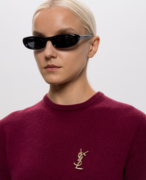 Saint Laurent CASSANDRE gold brooch 748486Y1500