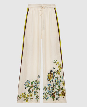 Alemais Phyllis ivory linen pants 7312P