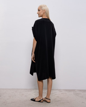 Y`S Yamamoto Black loose-fitting dress YQD03500