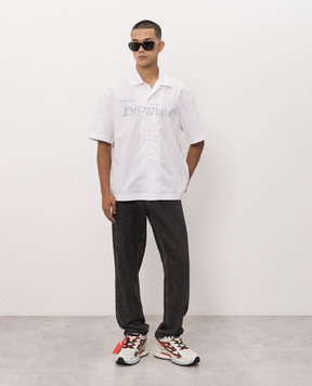 Off-White White shirt with City Nature print 44MGG01QF26F001