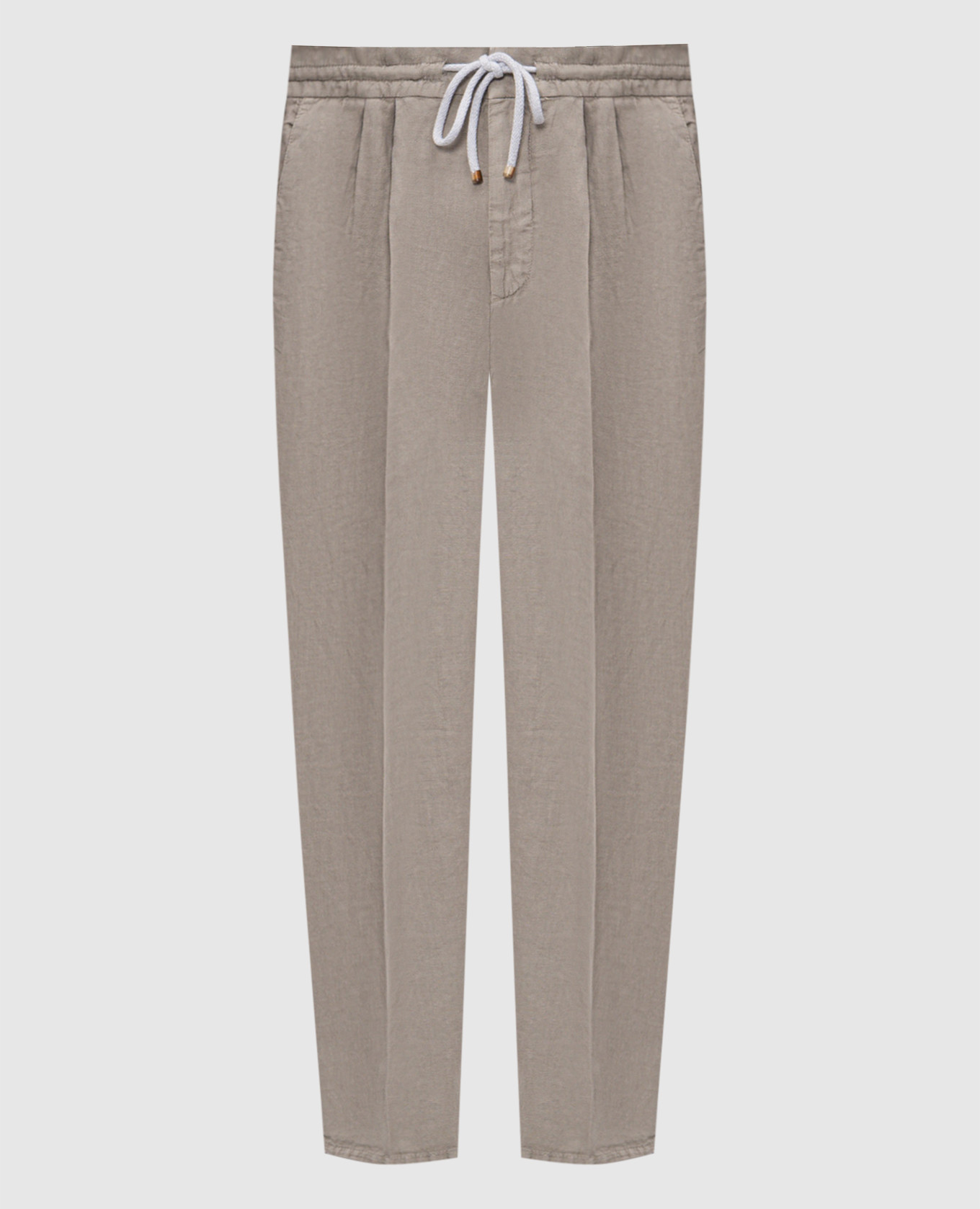 Khaki linen pants