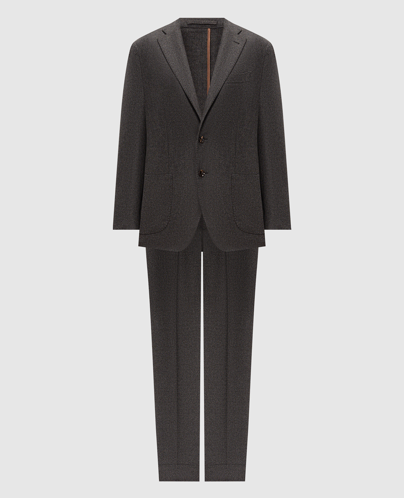 Gray wool and cashmere suit