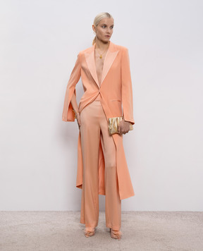 Twinset Orange coat with logo 261TP2422
