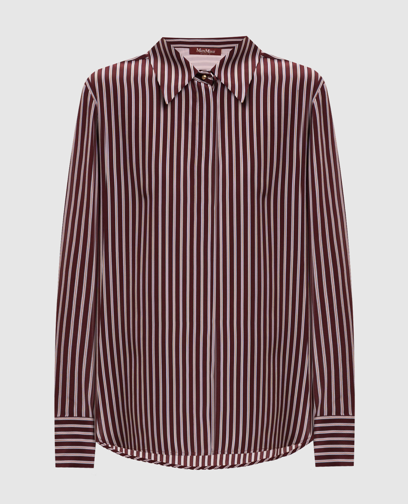 Burgundy FLIRT silk blouse