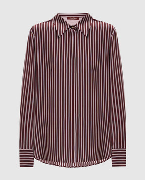 Max Mara Burgundy FLIRT silk blouse MSTFLIRT