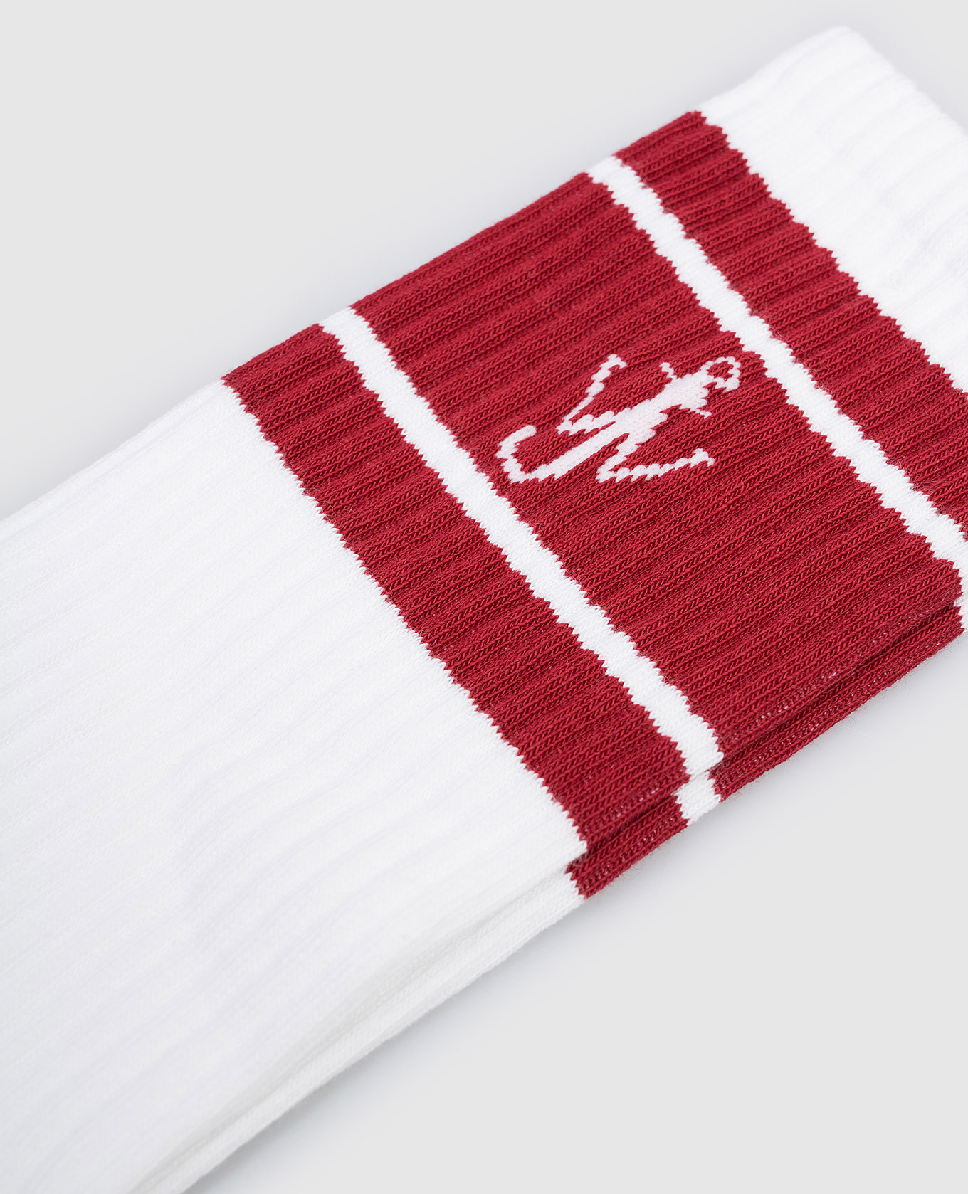 

White socks with monogram JW Anderson