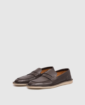 Dolce&Gabbana Brown leather loafers A50740A6A89