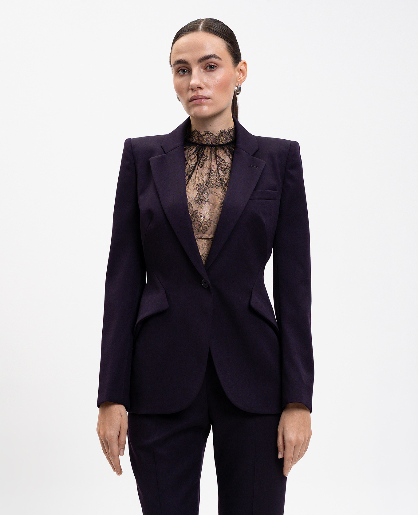 

Purple wool jacket Alexander McQueen, Violet