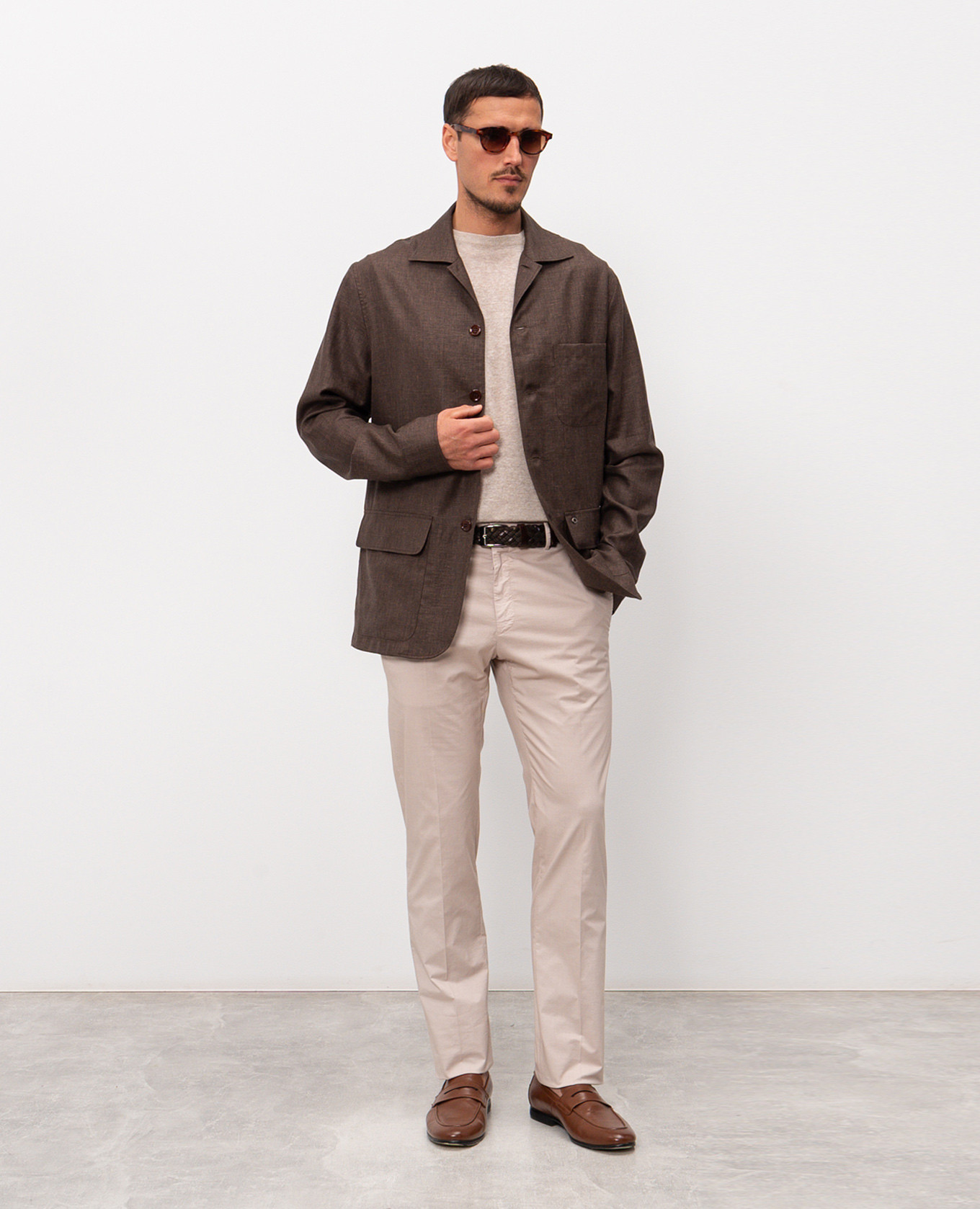 

Beige linen t-shirt Cashmere&Whiskey