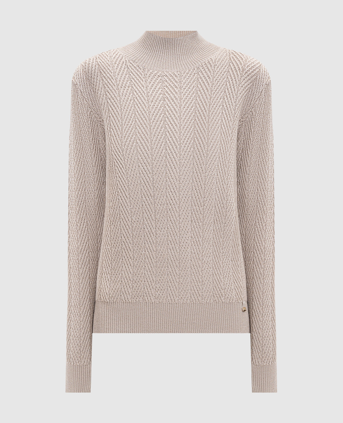 

Beige wool sweater with a pattern Herno