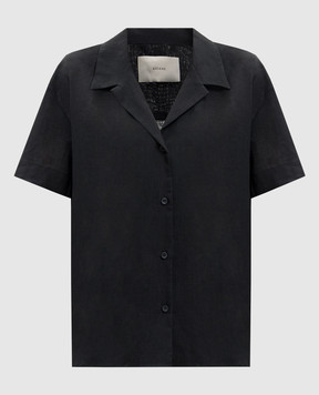 Asceno Black Prague linen shirt T022F06C01