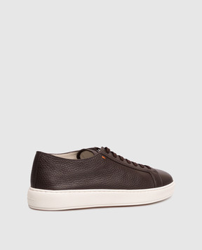 Santoni Brown suede sneakers MBCD21571BARCMMD