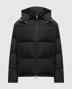 Off-White Black down jacket with logo 44MED066F5F001