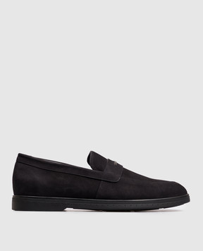 Stefano Ricci Black nubuck loafers UC62G2451SNS