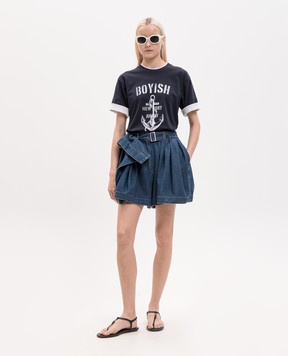 Juun.j Blue printed T-shirt JW6442W52R
