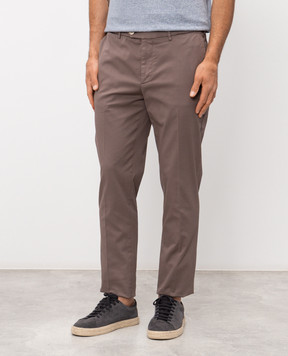Brunello Cucinelli Brown cotton pants M289LI1770