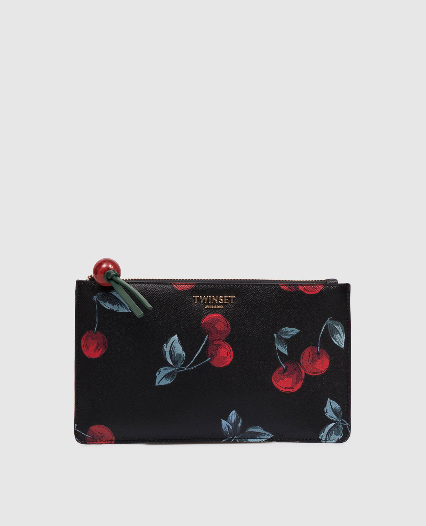 

Black cherry print clutch Twinset