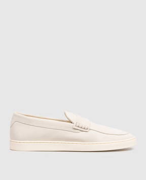 Brunello Cucinelli Gray suede slip-ons MZUSOLP312