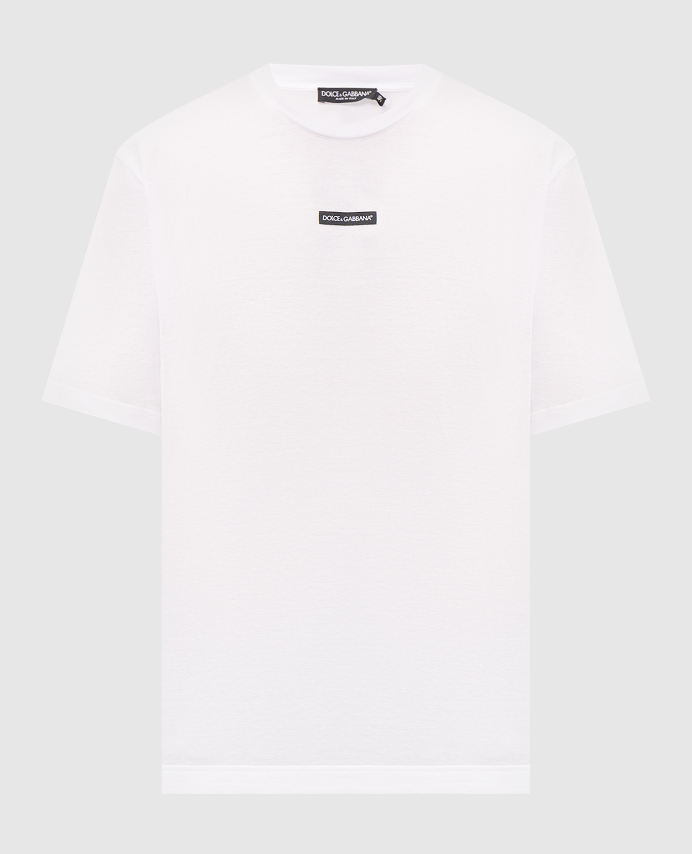 White T-shirt with logo patch
