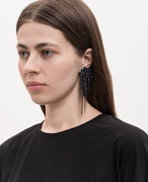 Peserico Blue clips with monil chain S35517C0CC815