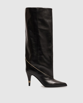 Versace Gianni black leather boots 10268481A17867