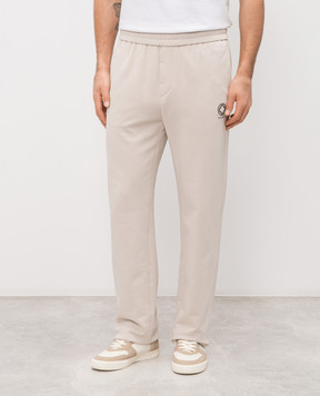 Peserico Beige sweatpants with logo R54203J0Q703825