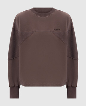The Attico Brown sweatshirt with logo embroidery 260WCF00025JJF006AA