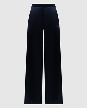 Off-White Blue pants with stripes 2CA199S26FAB001