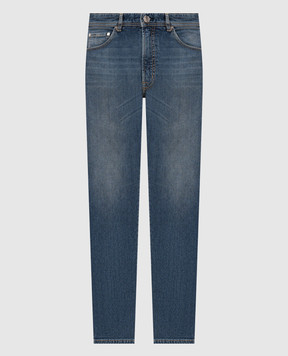 Peserico Blue jeans with logo patch R54717L86Q04291