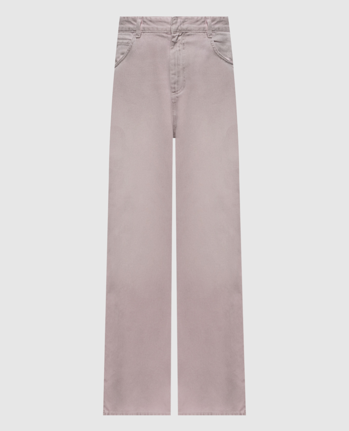 Justo pink jeans with logo patch SSHEENA