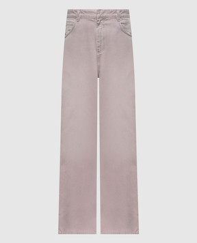 SSHEENA Justo pink jeans with logo patch 26FWJUSTODF26004