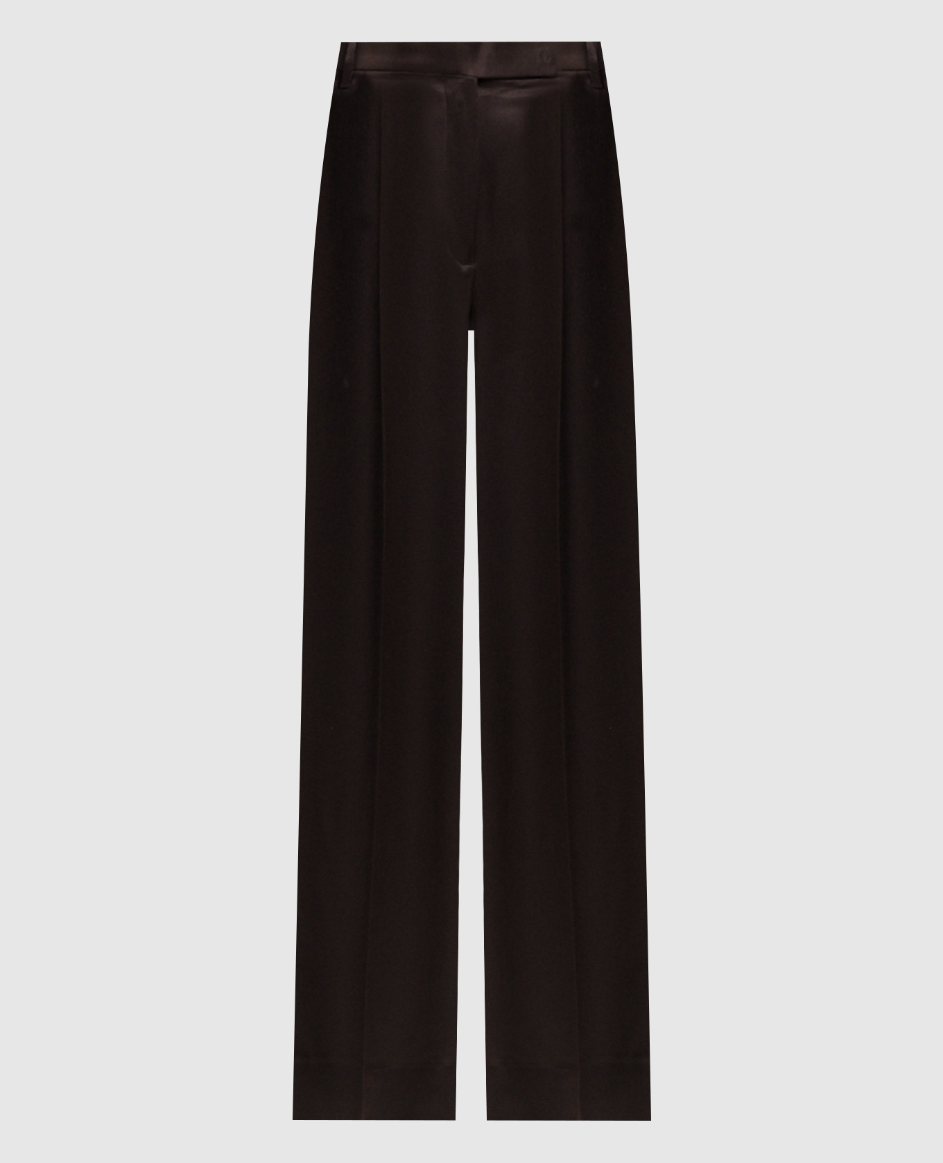 Brown silk pants