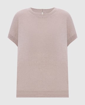 BOBOUTIC Beige silk and cashmere top 5081