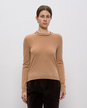 Ballantyne Brown wool jumper B1P79716W06