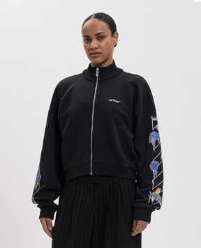 Off-White Black Flower sports jacket 2FE00507T