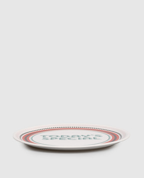 Bitossi Home Today's Special White Porcelain Pizza Plate GST00006