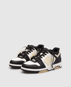 Off-White Out Of Office white leather sneakers with logo OMIA189S26LEA008