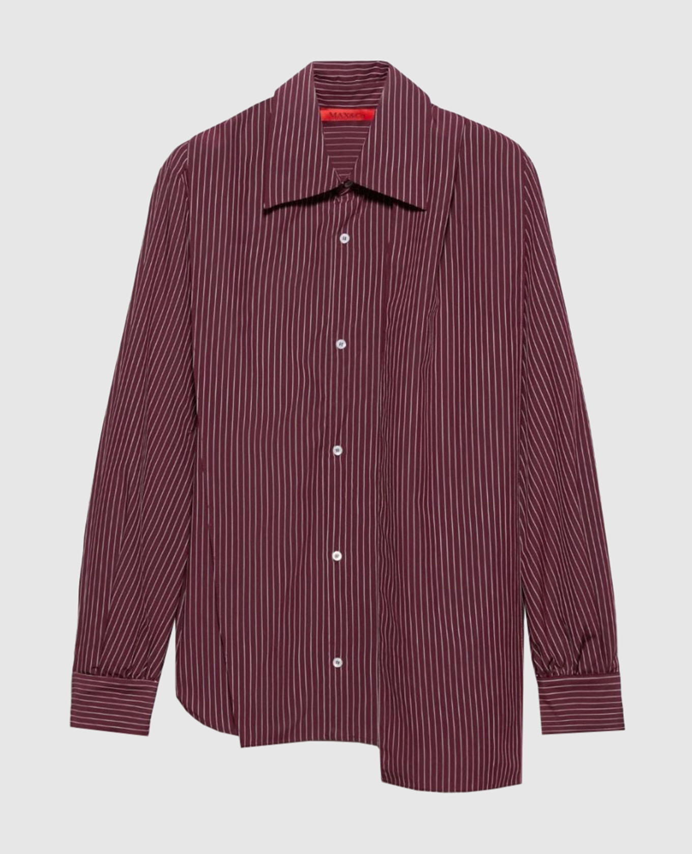 TECA burgundy striped shirt Max & Co