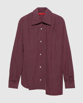 Max & Co TECA burgundy striped shirt MCOTECA